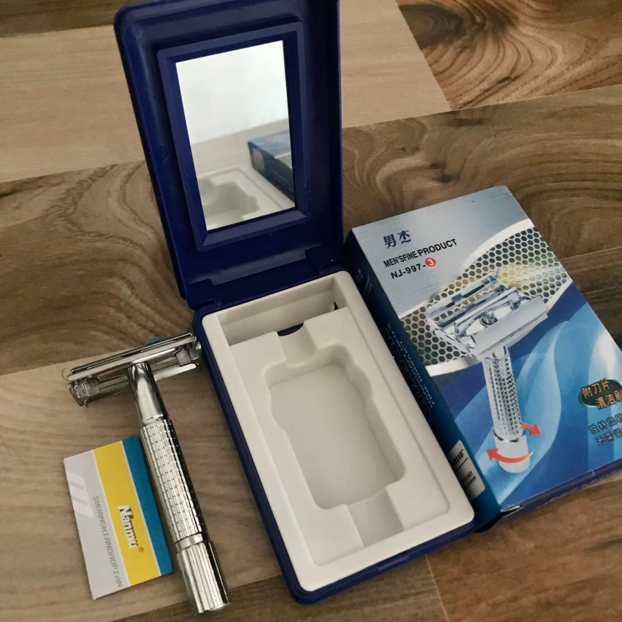 (XẢ KHO) dao cạo râu inox  NJ997 CAO CẤP