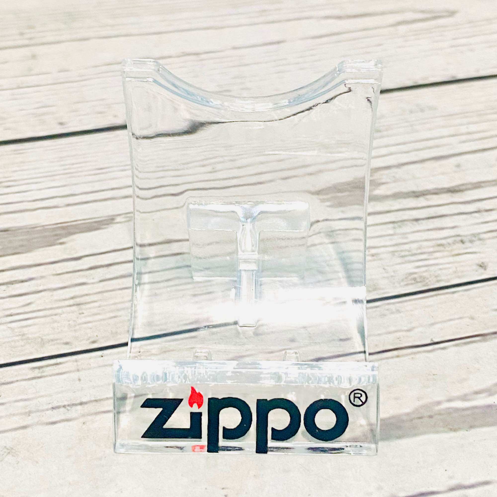 Mica Display Stand with Zippo Lettering
