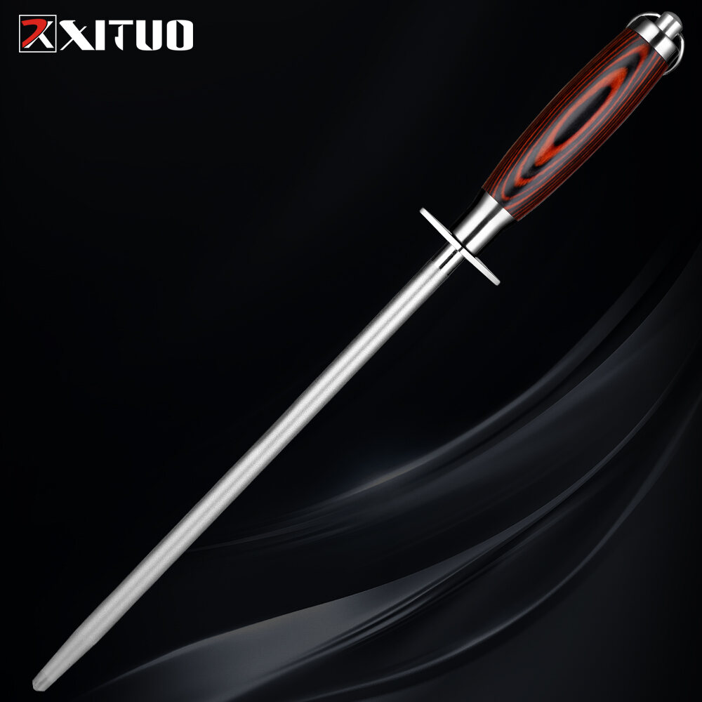 Kim Cương Chuyên Nghiệp Dao 12 Inch Màu Tay Cầm Gỗ Cầm Tay Dụng Cụ Nhà Bếp Cho Tất Cả Các Con Dao Thân Thiện Với Môi Trường Hợp Kim Vonfram Nhanh Sắc Nét thân Thiện Với Môi Trường