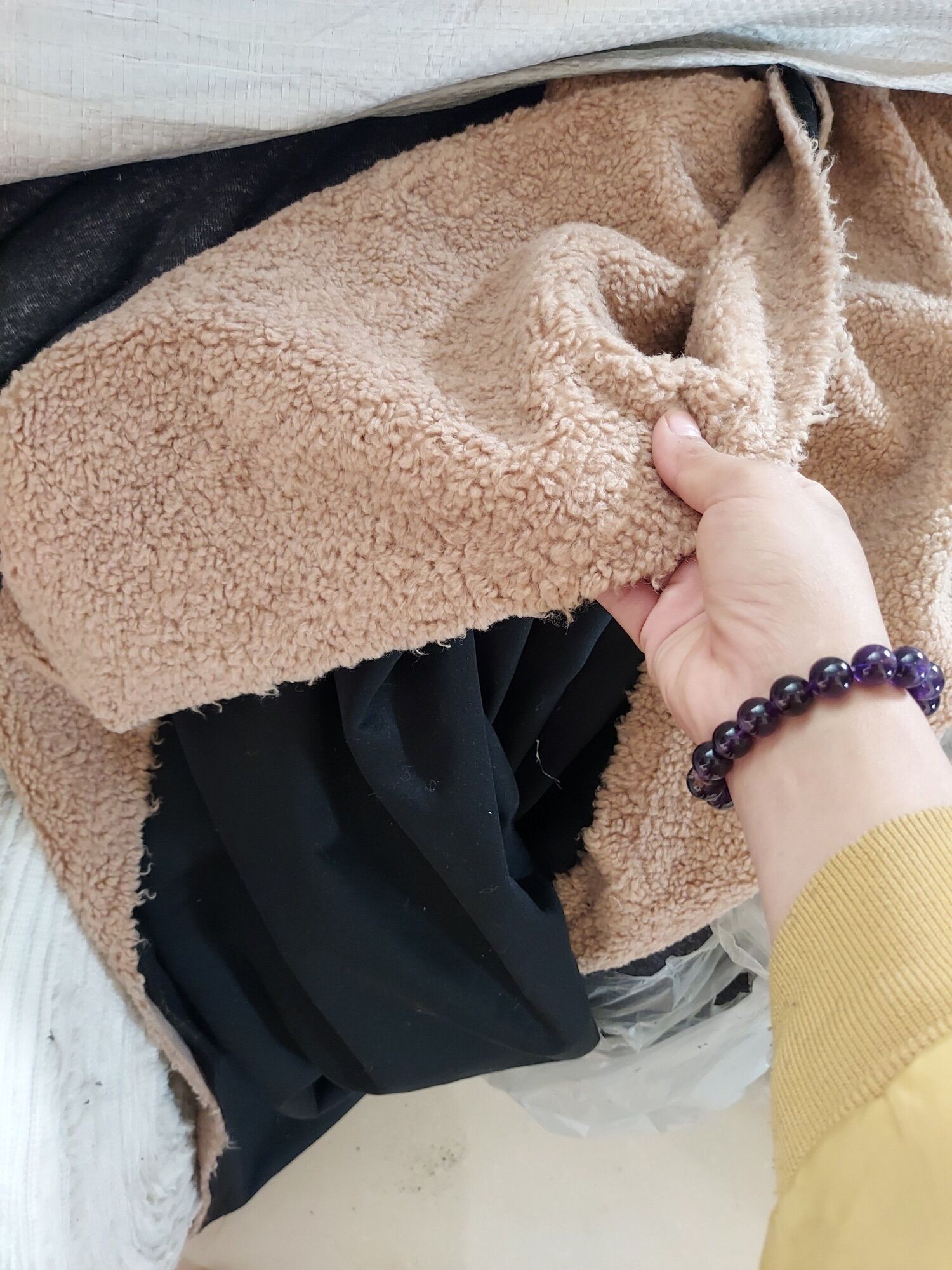 Vải lông cừu xuất Hàn dư