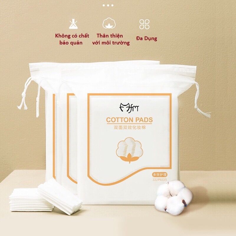 Bông Tẩy Trang 3 Lớp Cotton Pads 222 miếng