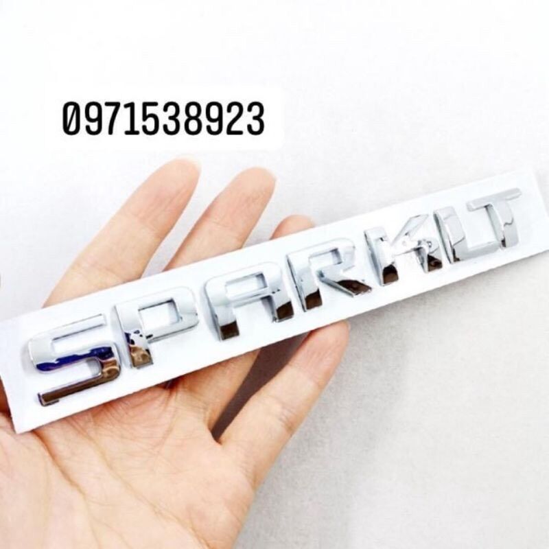 Logo chữ nổi chevrolet spark lt