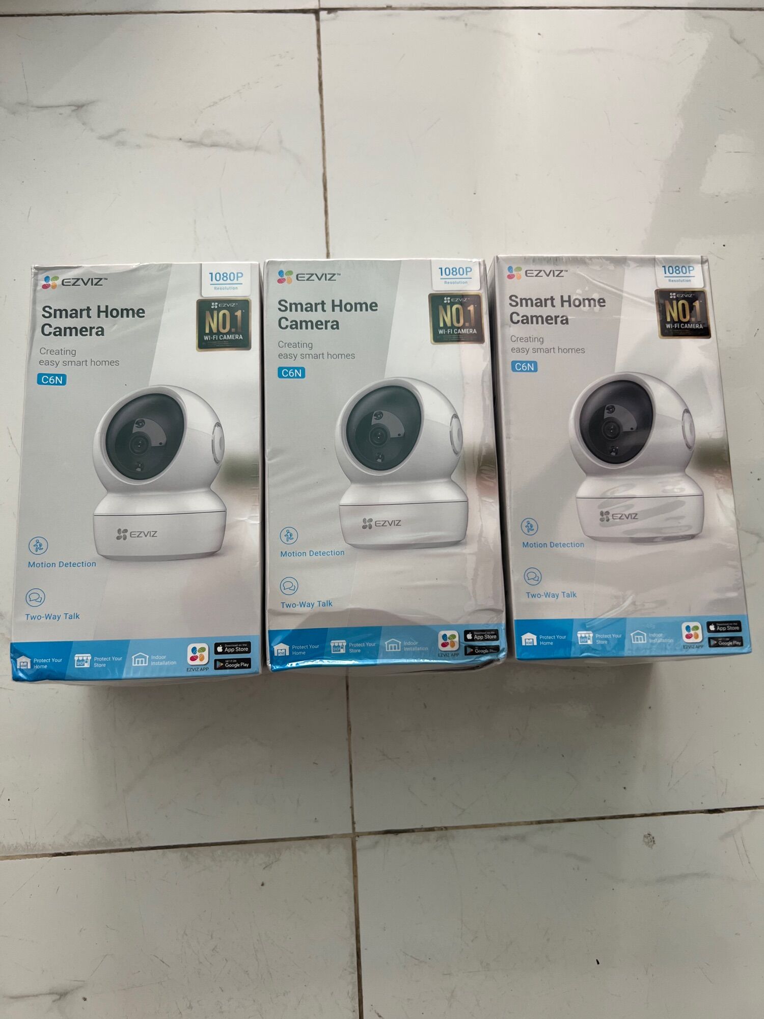 Combo 03 camera wifi dòng p/t ezviz_c6n 1080p