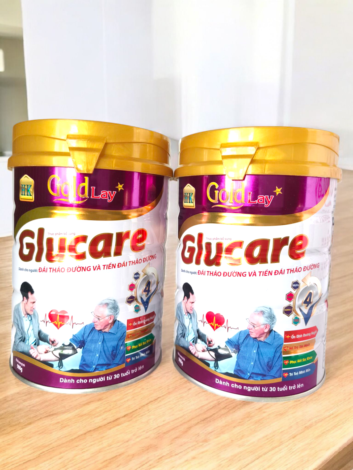 Sữa tiểu đường goldlay glucare 900g dinh dưỡng cho người tiểu đường, tiền tiểu đường