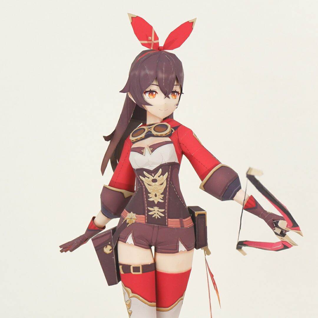Mô hình giấy anime girl Anime Game Amber