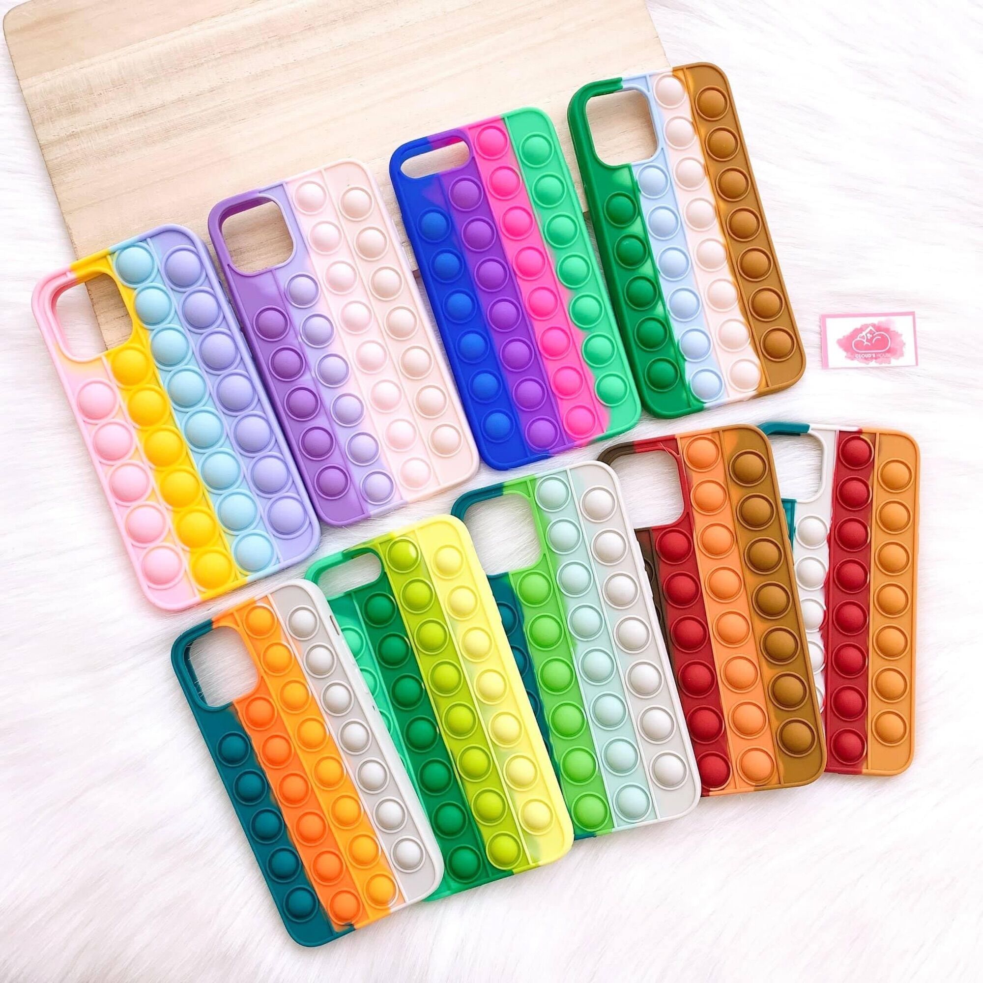 Case Ốp Điện Thoại Iphone Su Dẻo Pop It Color