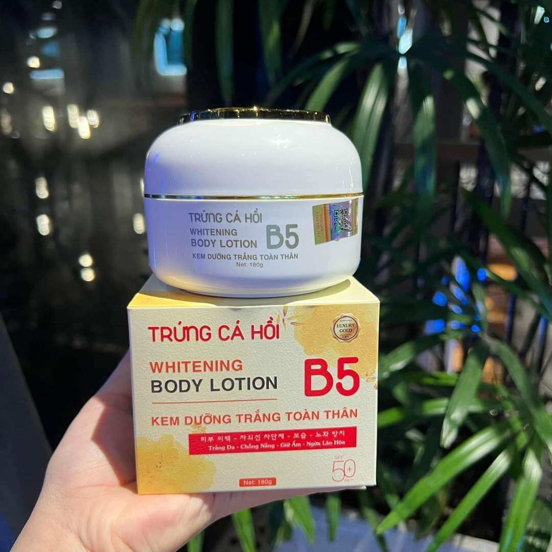 Kem body trắng da 2mskin b5 trứng cá hồi