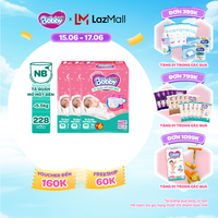 [Từ 22-23 tặng QUÀ TO-SLCH][MỚI][TẶNG MIẾNG] Combo 3 gói tã quần mở một bên Bobby dành cho bé sơ sinh size NB70+6