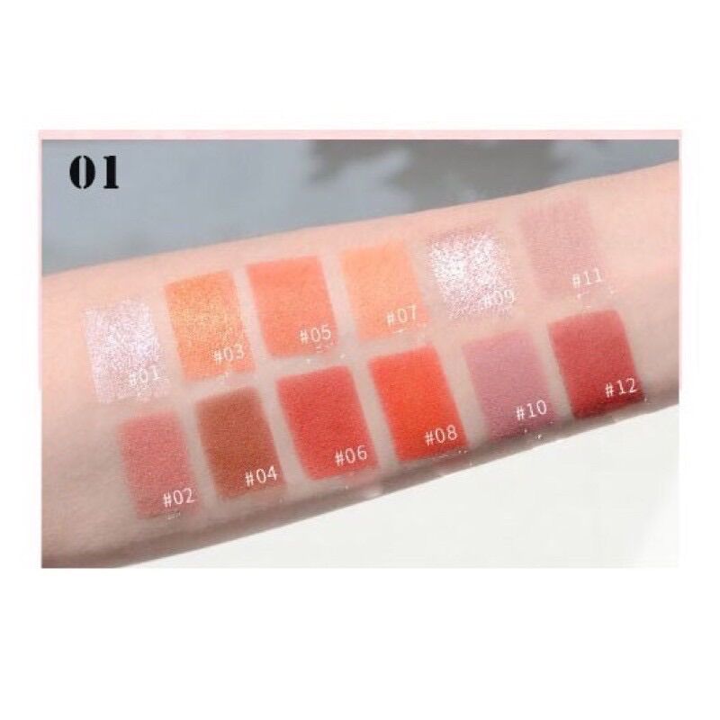 Phấn Mắt 12 Ô TuTu Sakura Flowers Eyeshadow 401 - 403 | Vinie.minisize