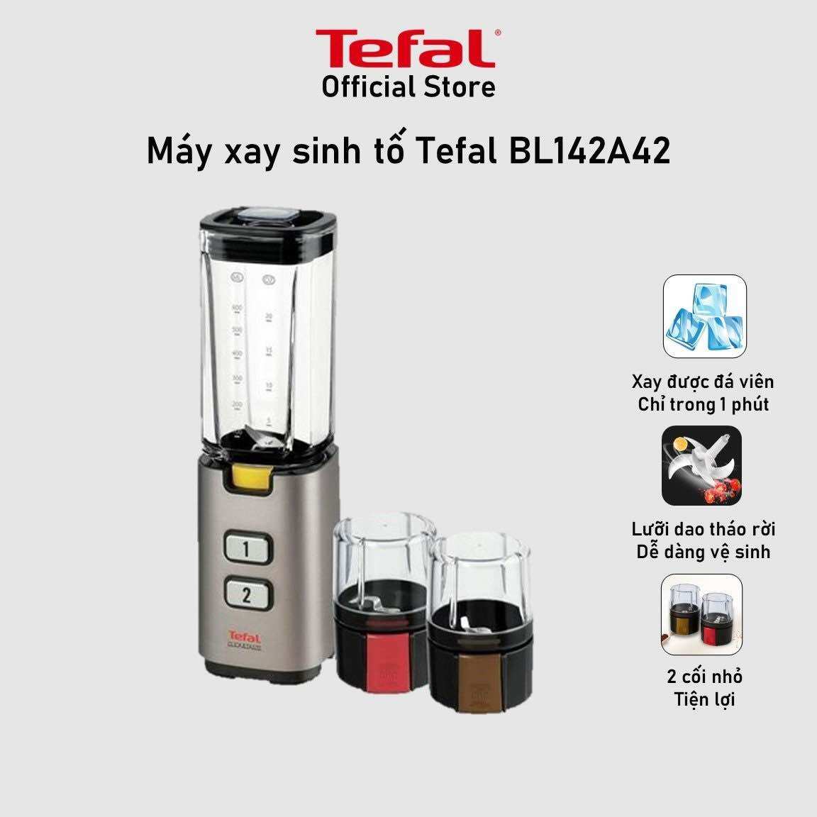 Máy xay sinh tố tefal bl142a42, 300w