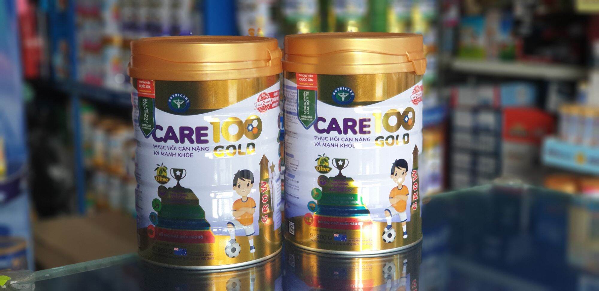 (Combo 2 Lon) Sữa NutriCare 100 Gold (Mẫu mới) 900g