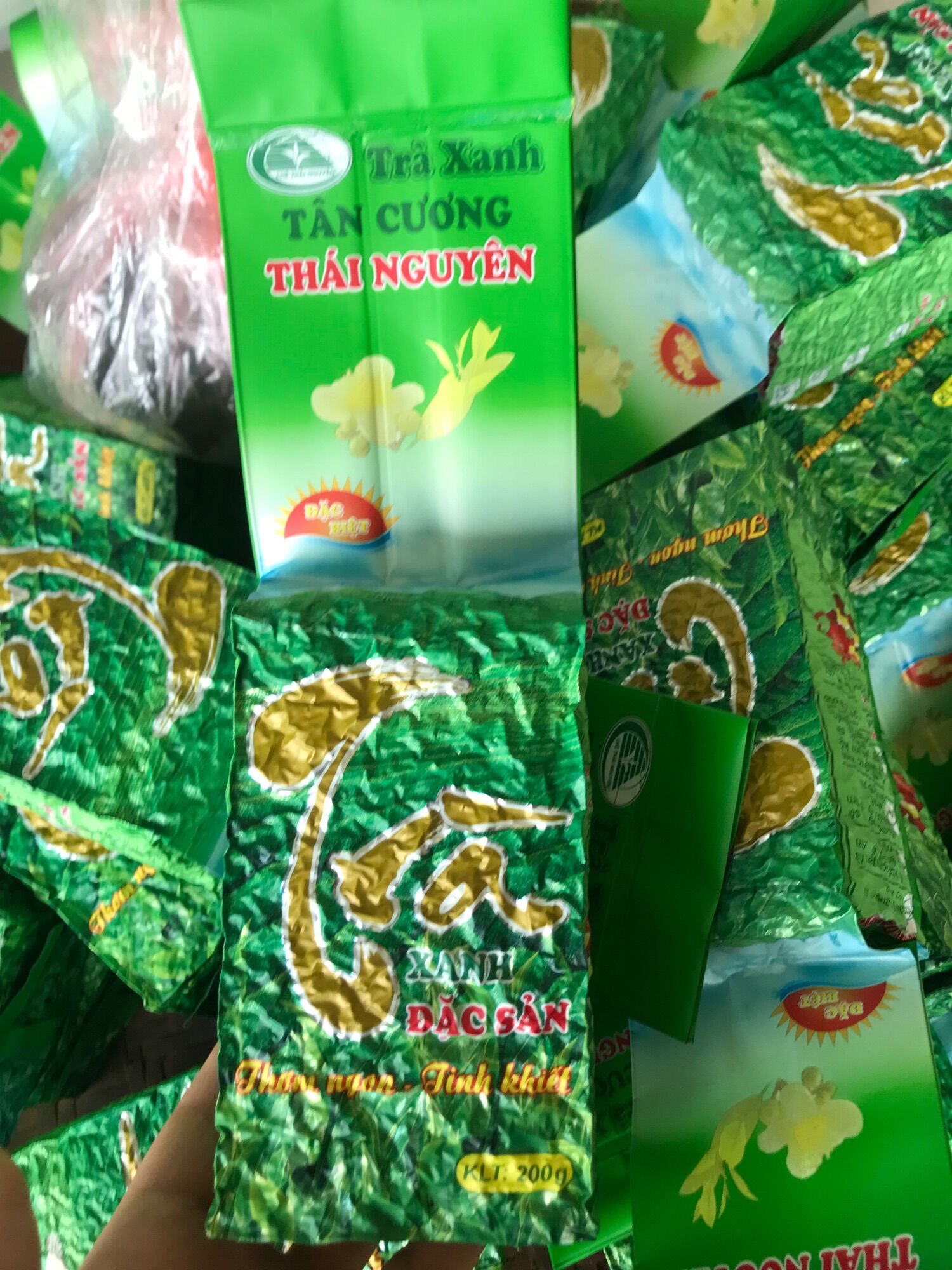200g chè búp Thái Nguyên xanh sạch ngon giá rẻ