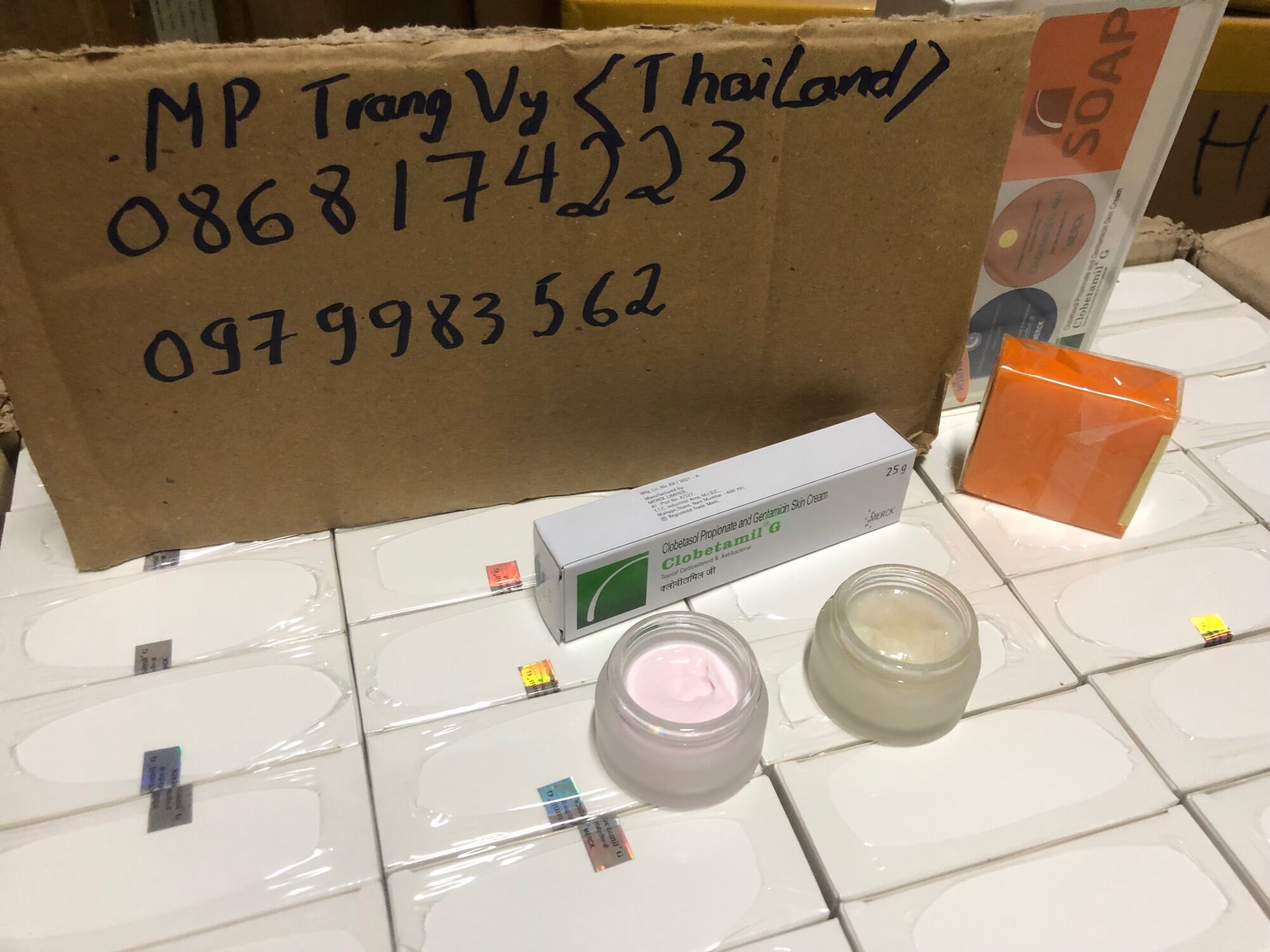 Nám hộp cao cấp( kem hồng )  thailand