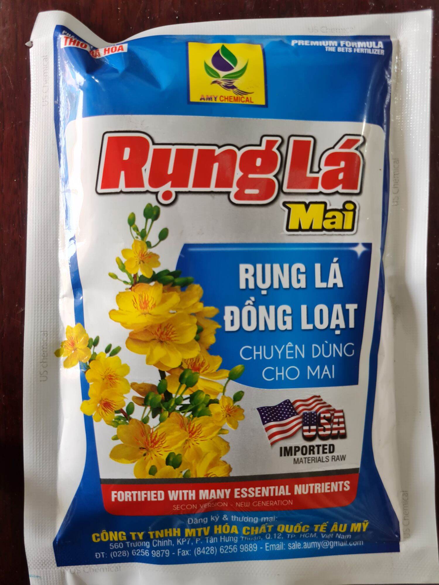 Chế phẩm phun rụng lá mai gói 200g rụng trong vòng 2 ngày sau phun rụng lá đồng loạt an toàn cho cây