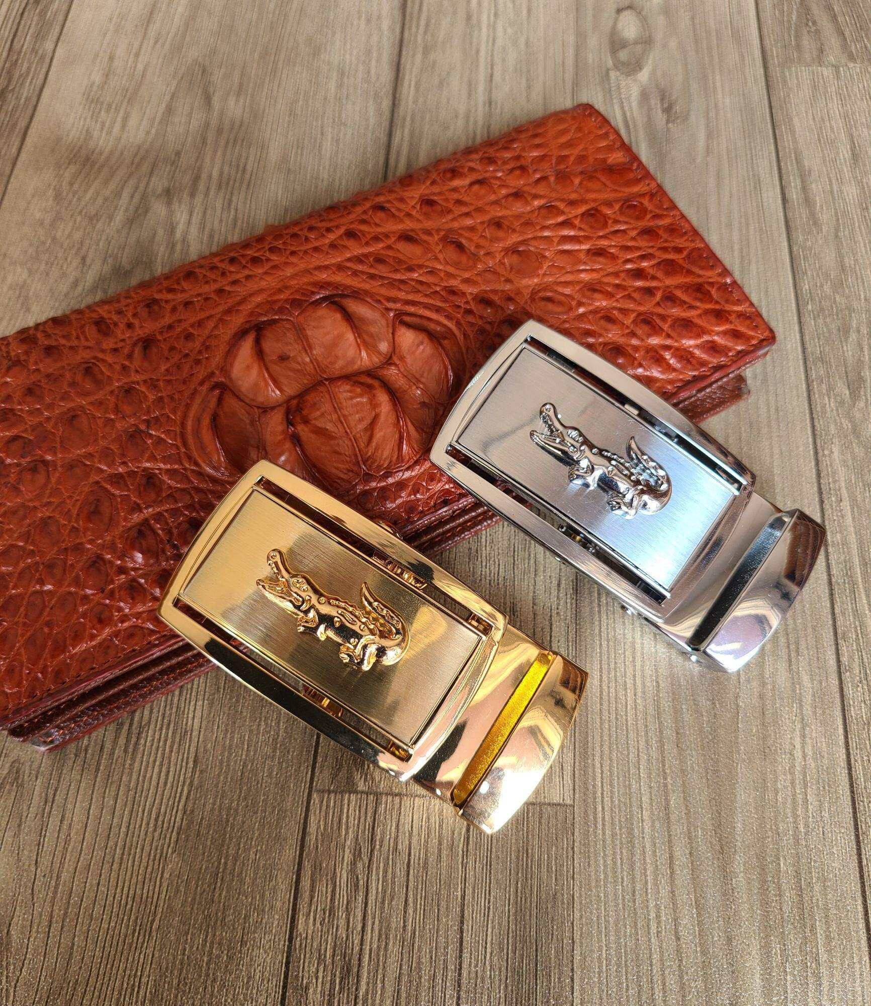 Đầu khóa, mặt thắt lưng, mặt dây nịt, mặt dây nịt da cá sấu cao cấp bản 3,5cm và 4 cm