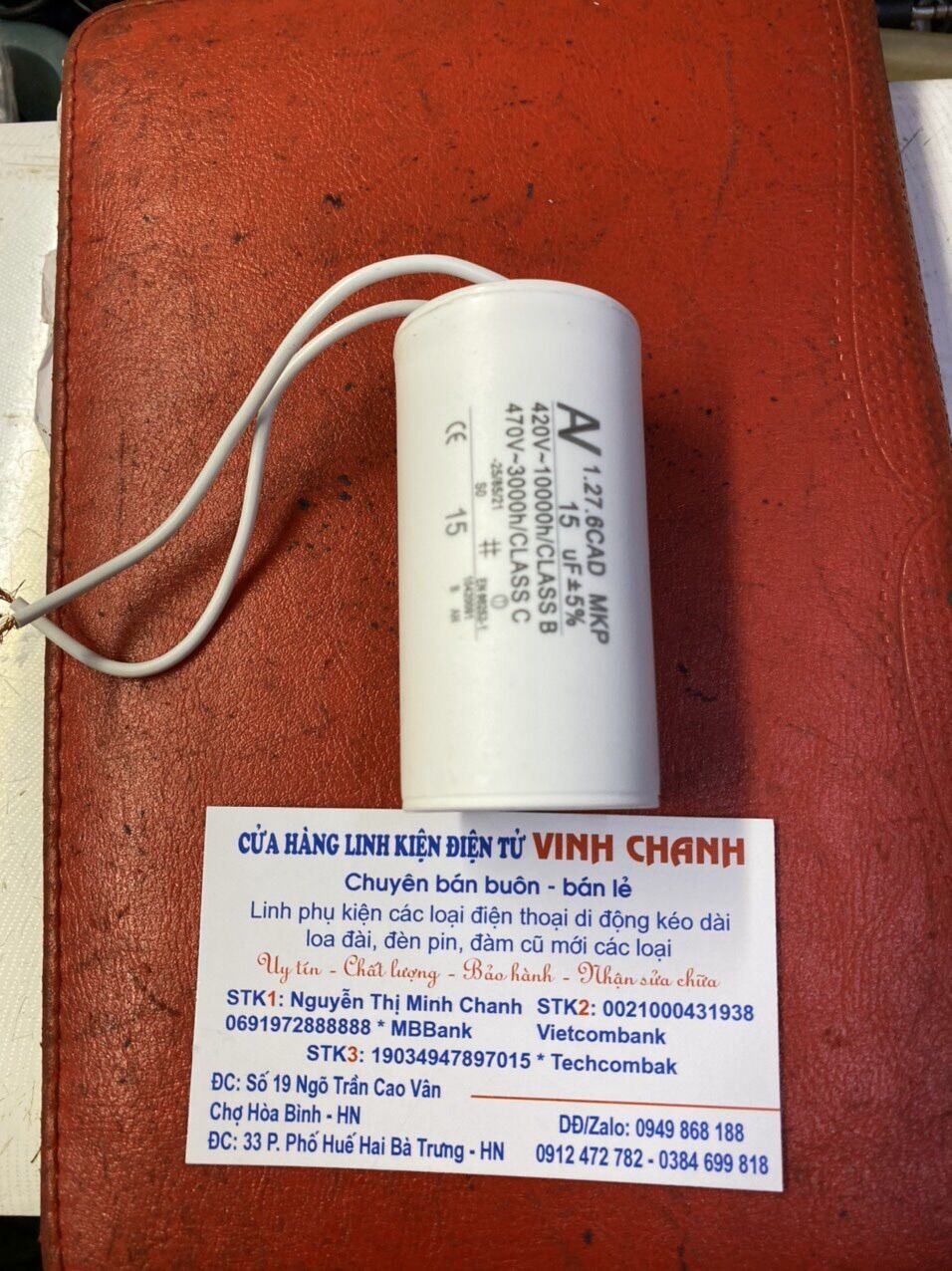 Tụ mô tơ 15uf