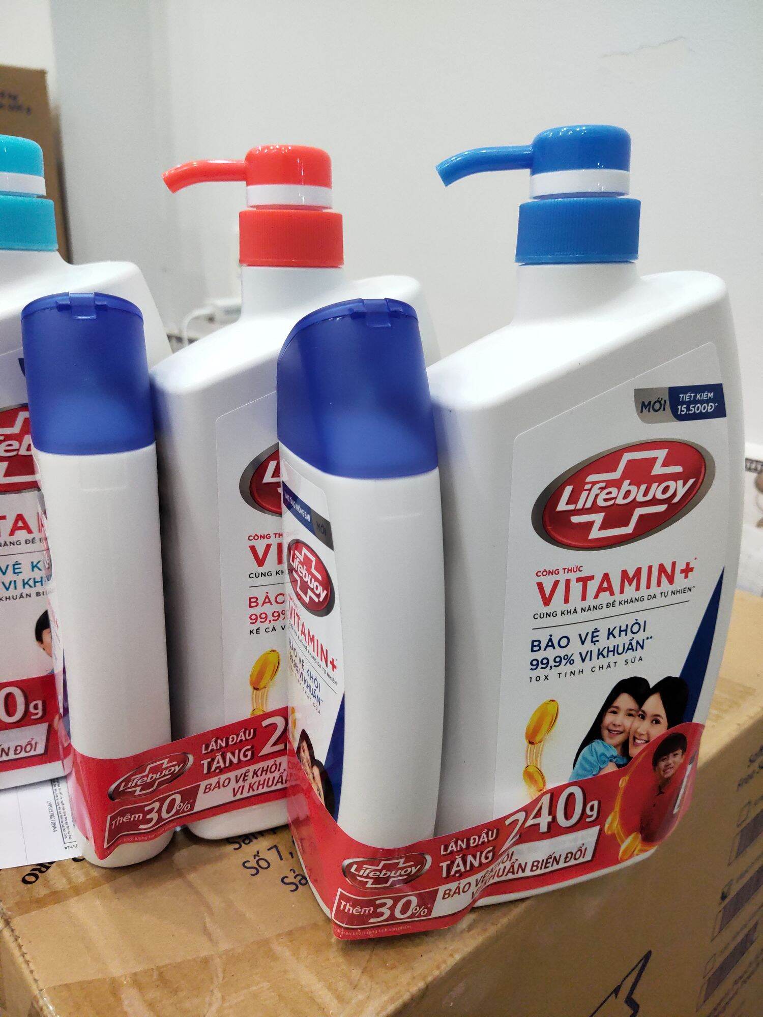 sữa tắm Lifebuoy 800g(tặng chai sữa tắm 240g)