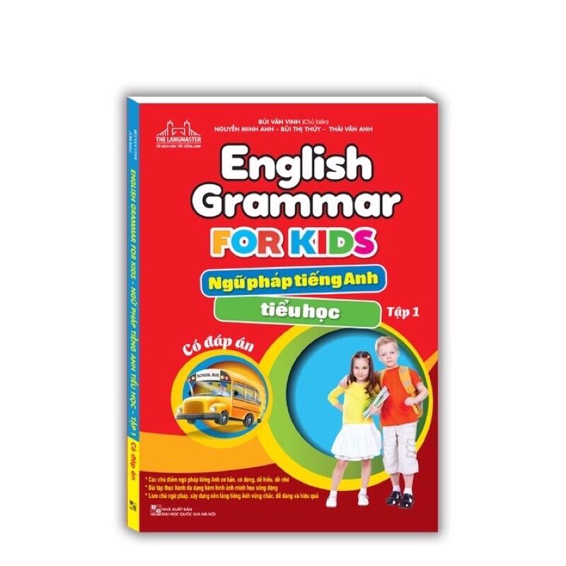 Sách - (Combo 3 tập) English Grammar For Kids - Ngữ Pháp Tiếng Anh Tiểu Học (có đáp án)