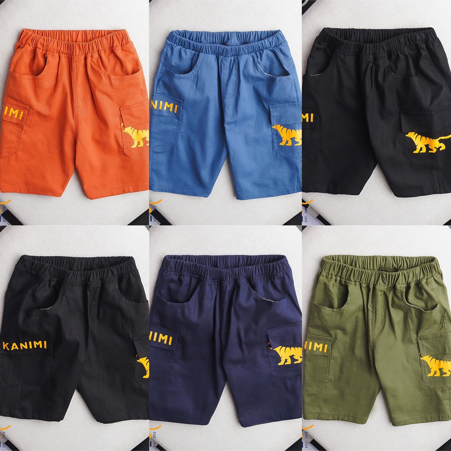 Quần short kaki đũi mềm bé trai size cho bé từ 28-55kg