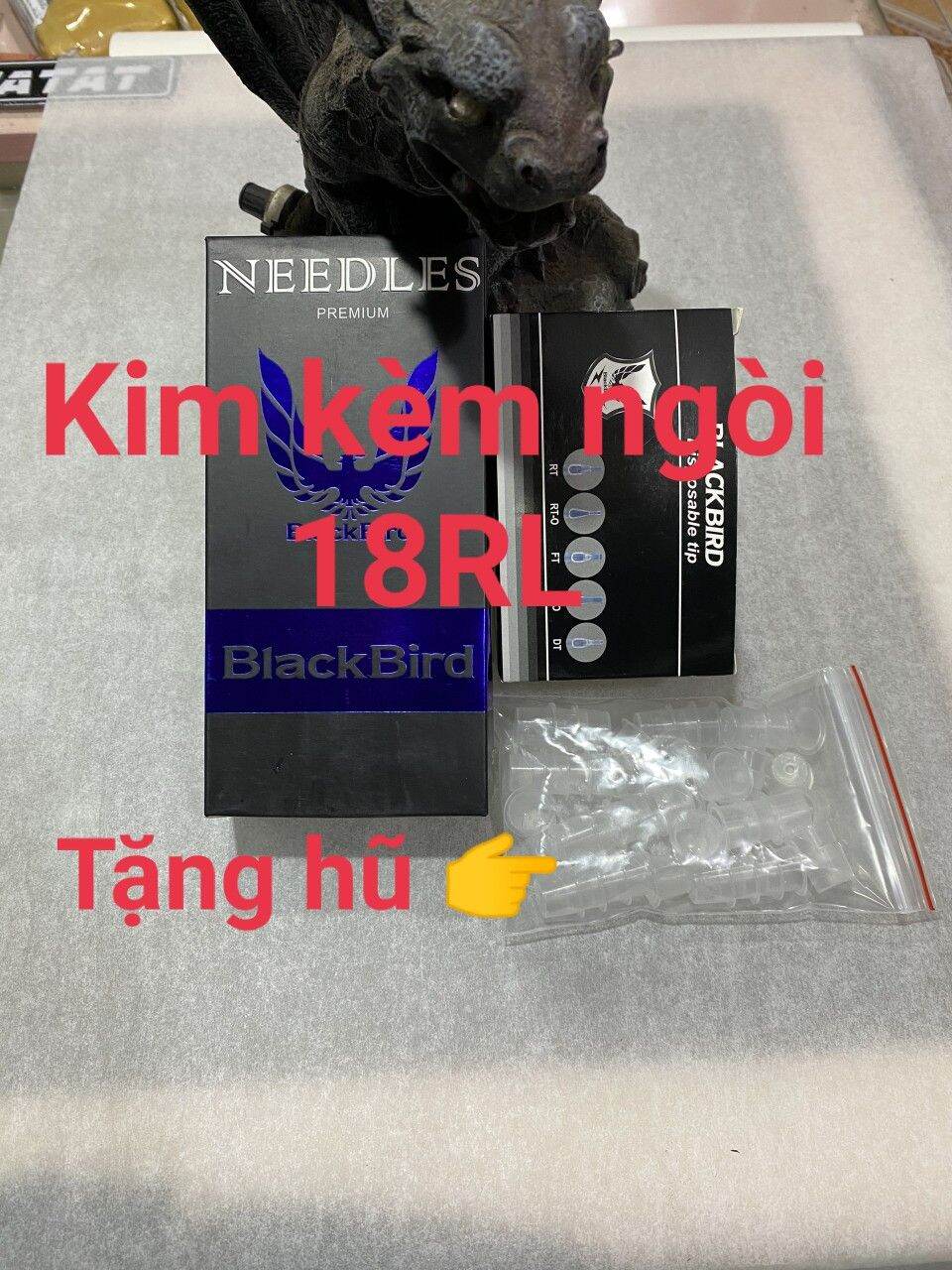 50 kim xăm 9RL chạy khung Black Brid ( kim kèm ngòi)
