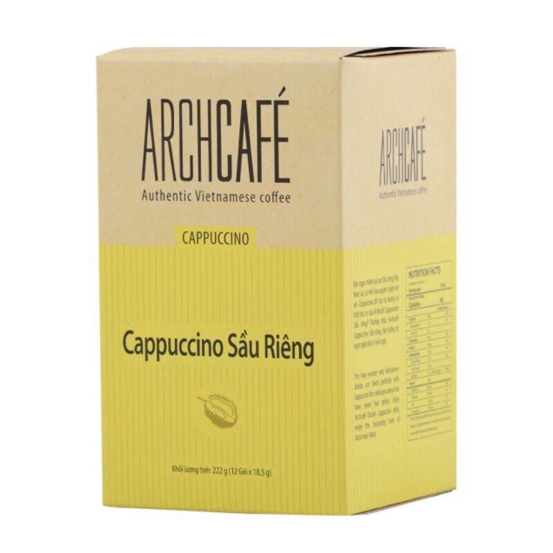 Cà phê hoà tan cappuccino sầu riêng archcafe