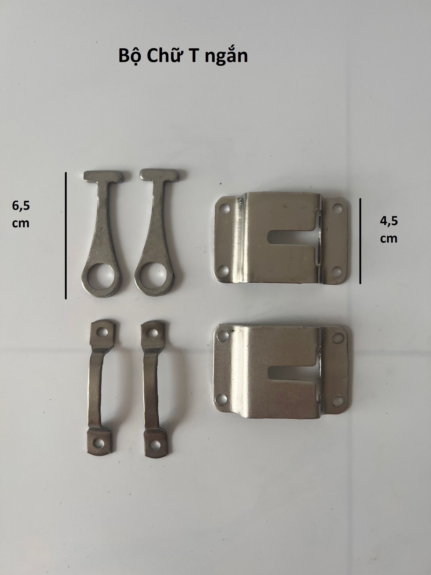 Bộ 2 chữ T ngắn inox