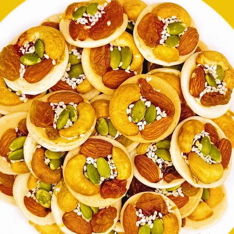 500gr Bánh đồng tiền mix hạt dinh dưỡng thơm ngon