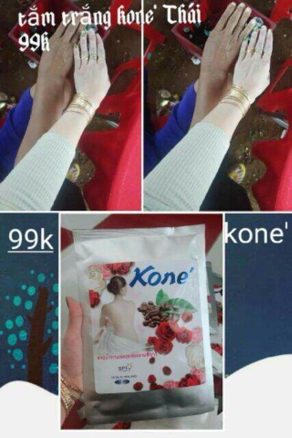 Tắm dưỡng trắng da body  Kone đỏ Thái Lan