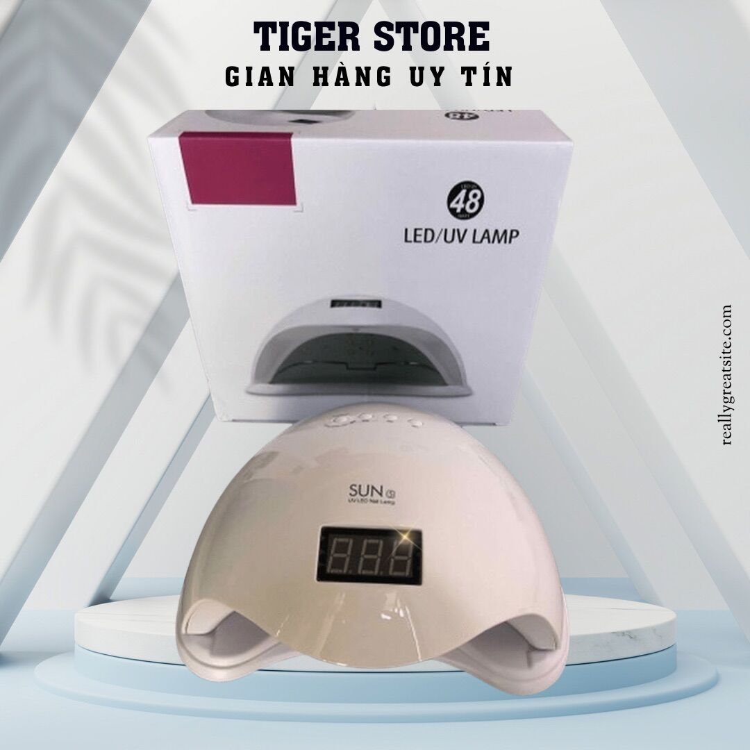 Máy hơ gel sun 5 tem xanh UV LED 48w, 24 bóng dùng cho Spa Nail