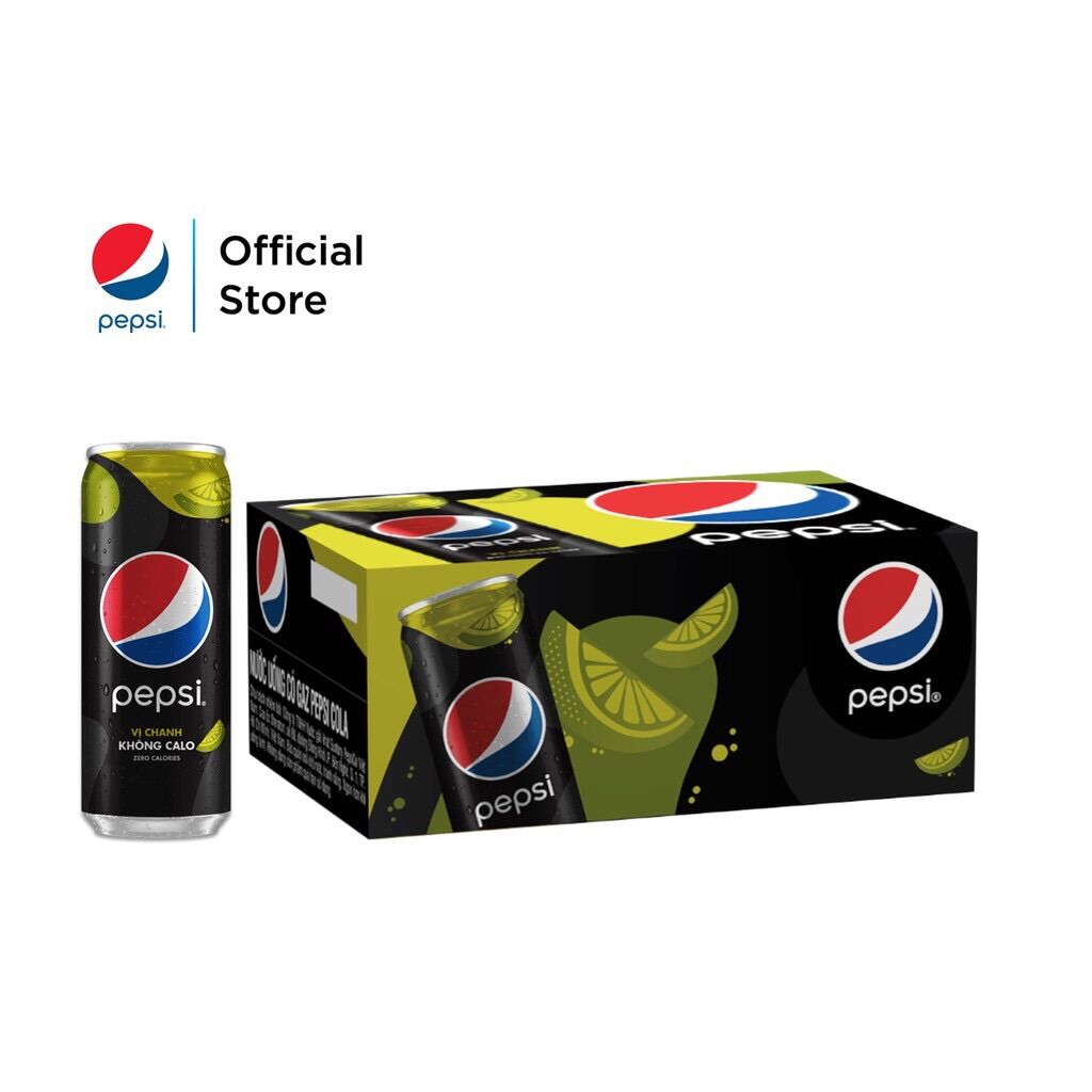 Pepsi chanh 24 lon/Thùng 320ml Chang's Food