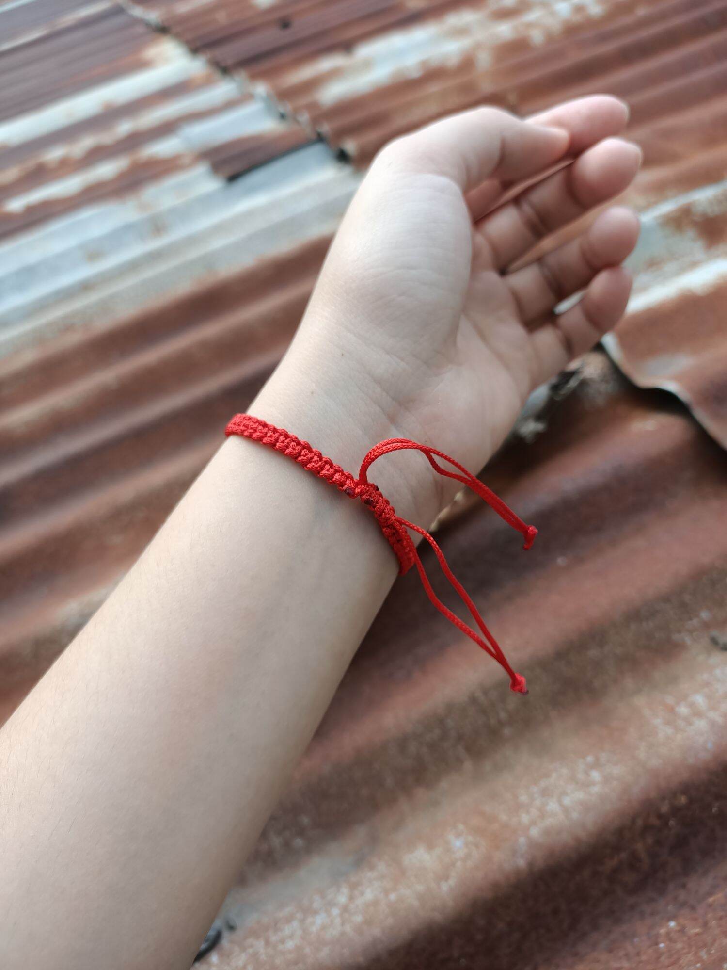 [Dây rút] Vòng tay chỉ đỏ tết dây may mắn