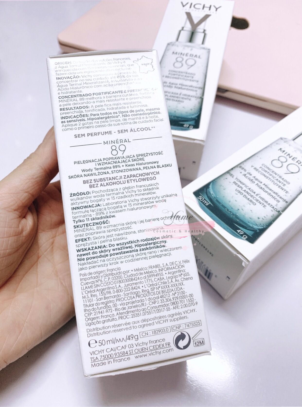 [Có bill]Serum cấp nước, phục hồi da Vichy mineral 89