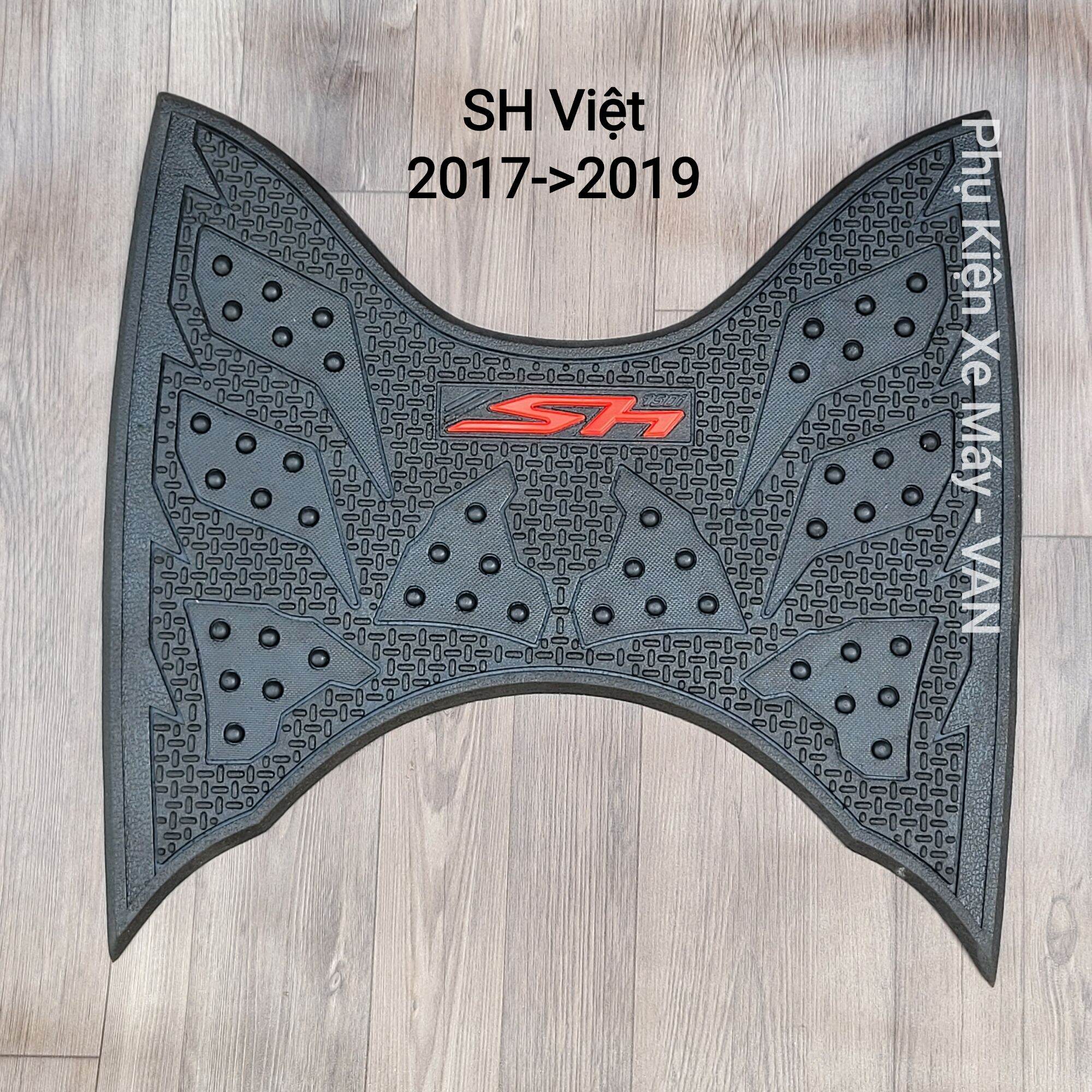 Thảm lót chân xe sh việt 2017-2019 cao su mẫu indo