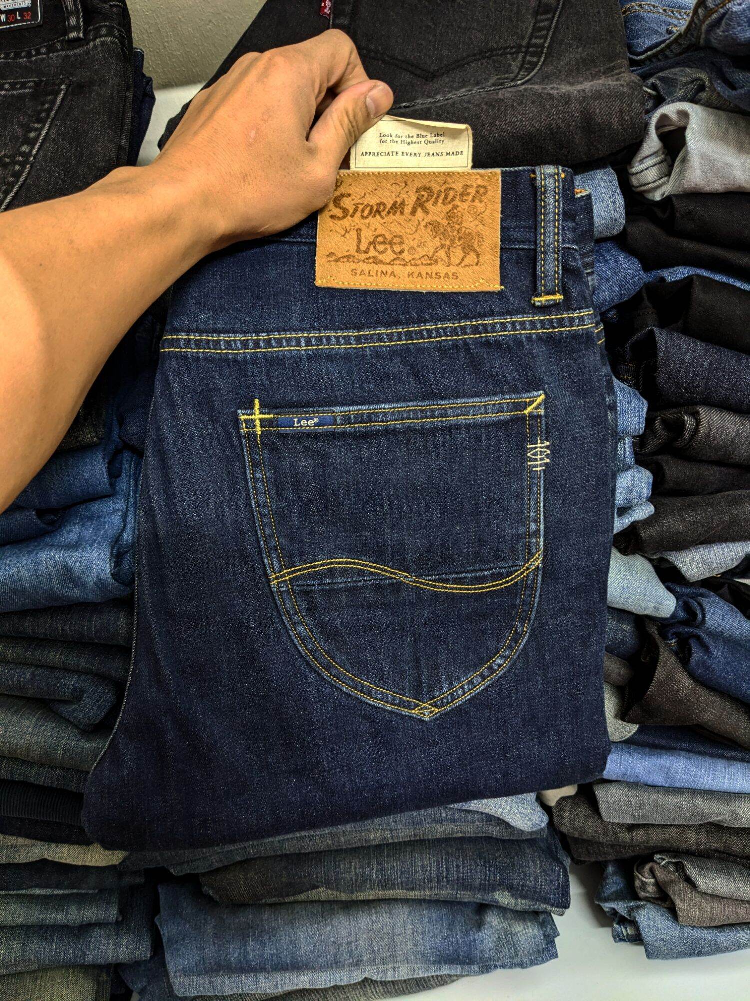 quần jeans nam lee bao authentic xịn xò 