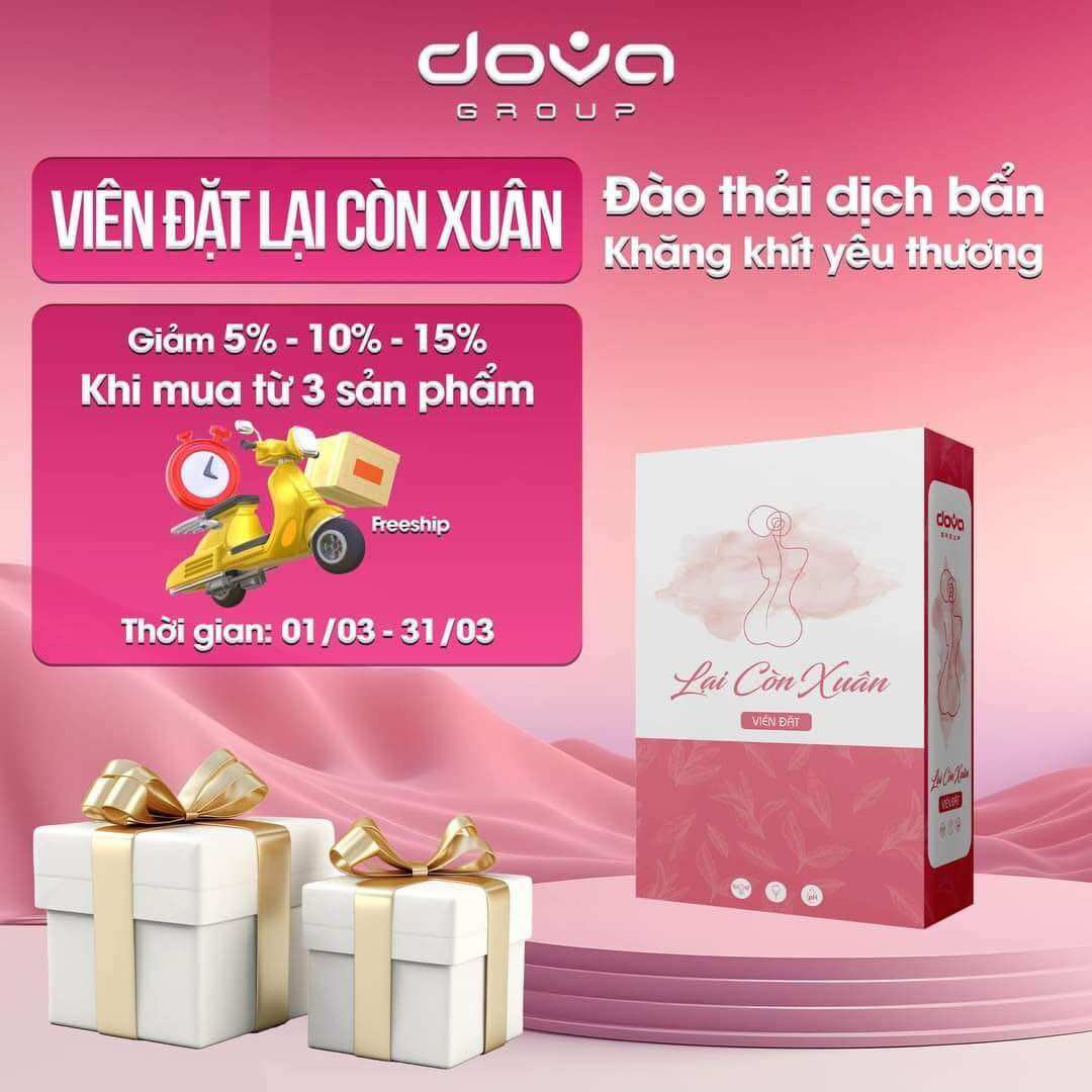 Viên đặt an phụ khoa dova hàng chuẩn