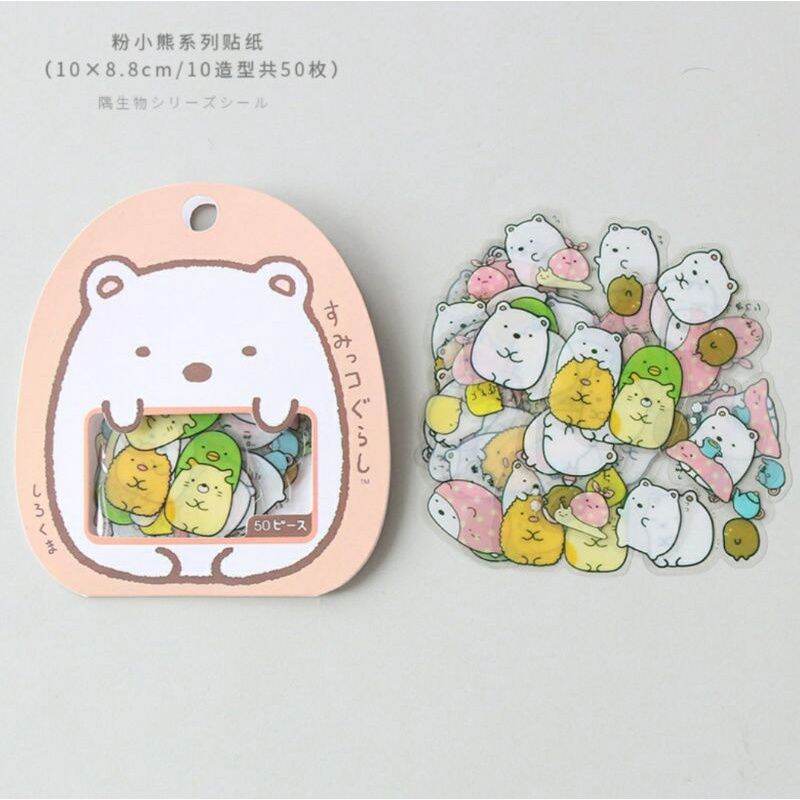 50 nhãn dán sticker trang trí sổ tay mini đáng yêu