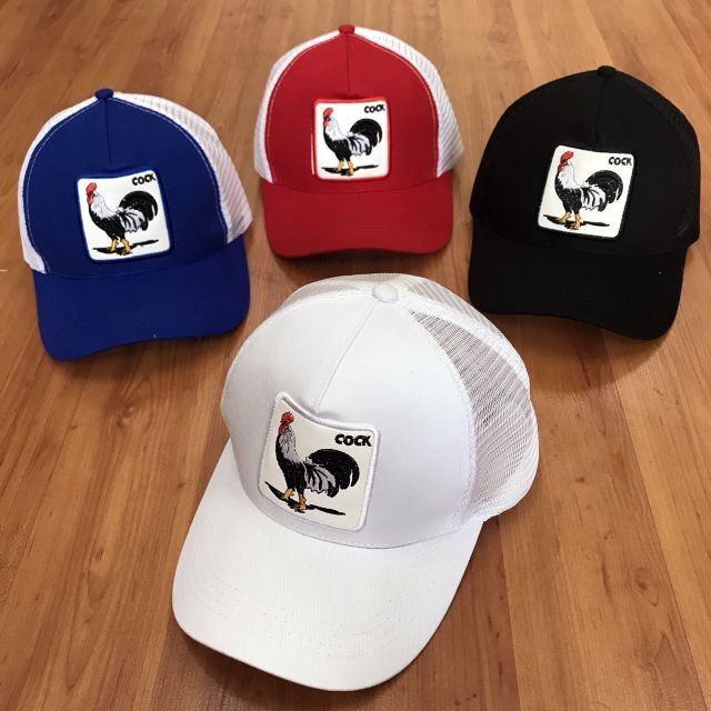 MŨ LƯỠI TRAI PHỐI LƯỚI CON GÀ SO HOT - NÓN KẾT PHỐI LƯỚI CON GÀ CAO CẤP