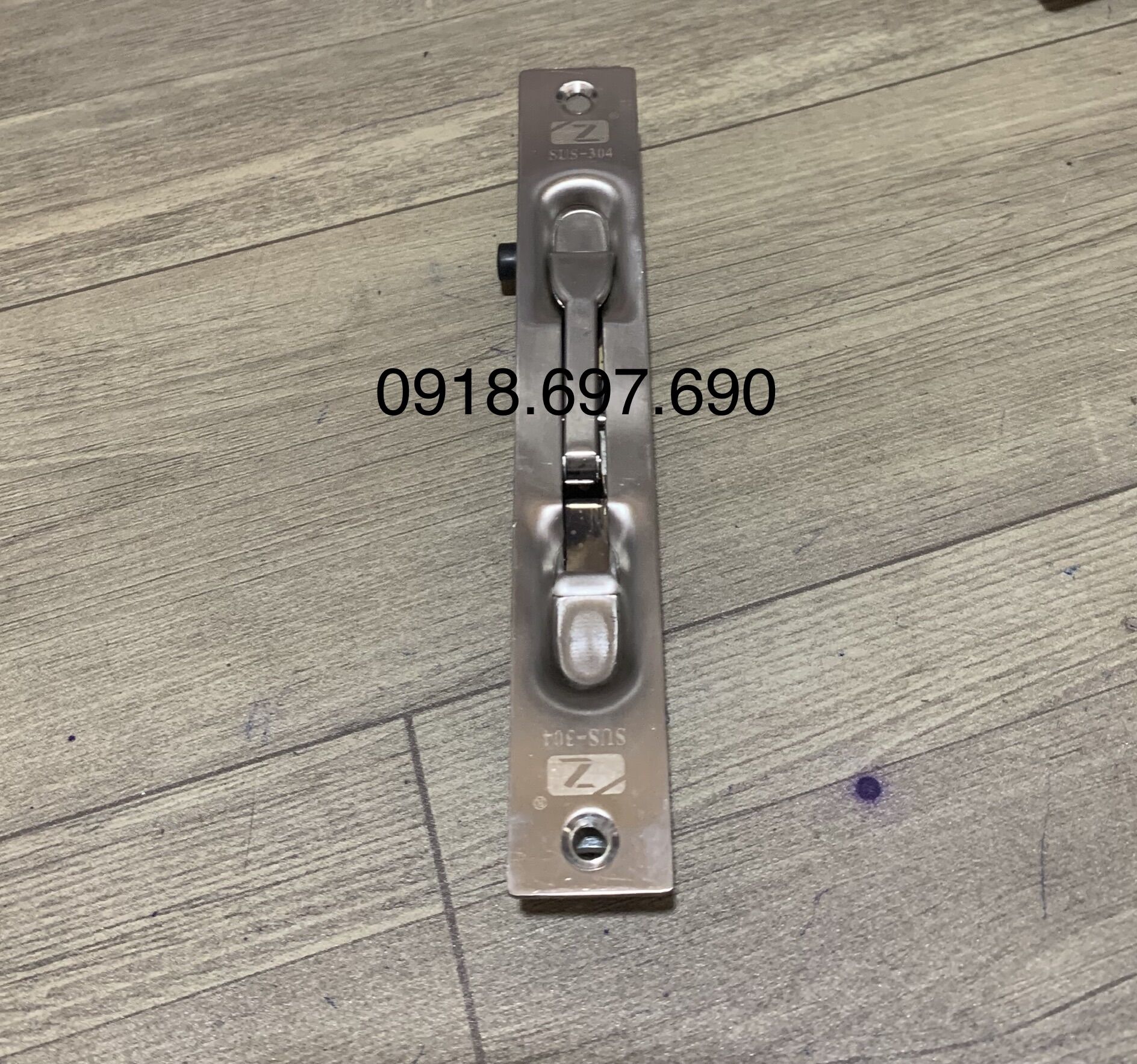 Chốt âm inox cửa sắt / nhôm