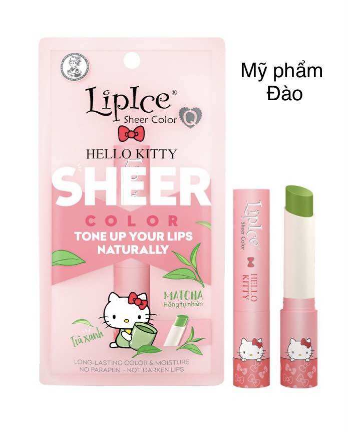 Son lipice sheer color q matcha hồng tự nhiên