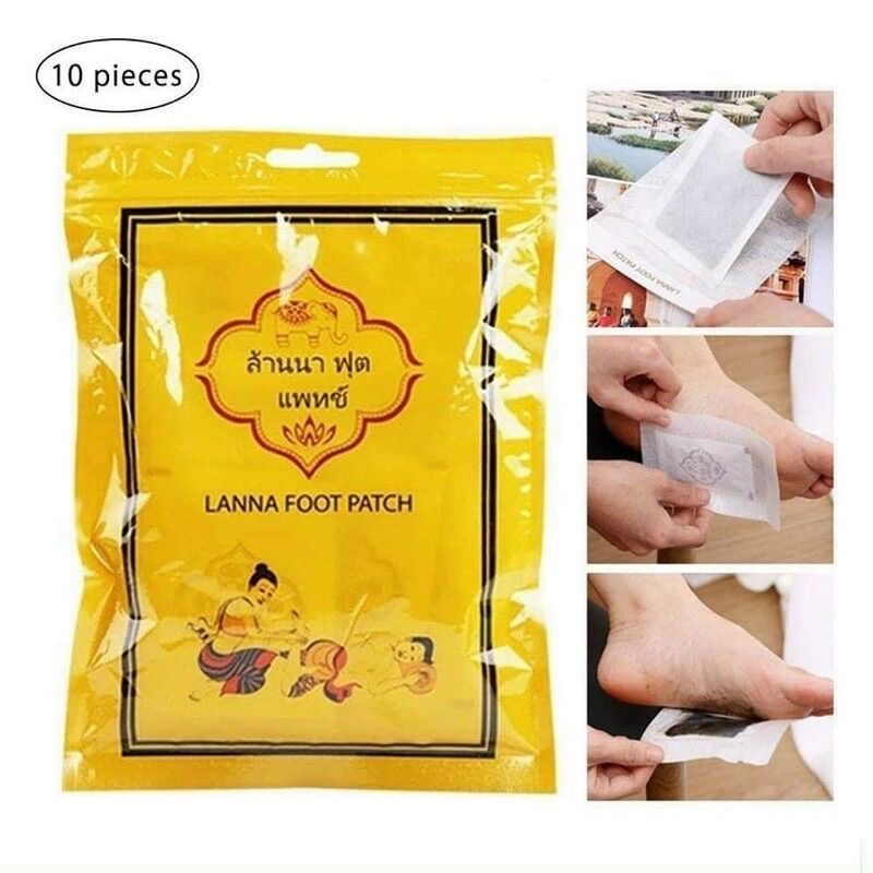 Bịch 10 miếng dán thải độc chân lanna