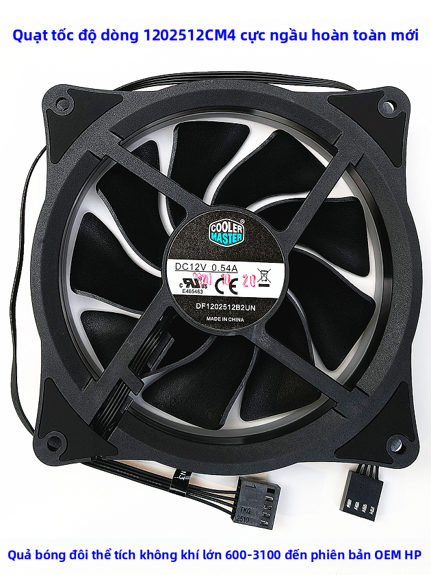 High-speed Adjustable RGB Cooling Fan 12CM Giá 38,500 Đồng*Miễn phí vận chuyển