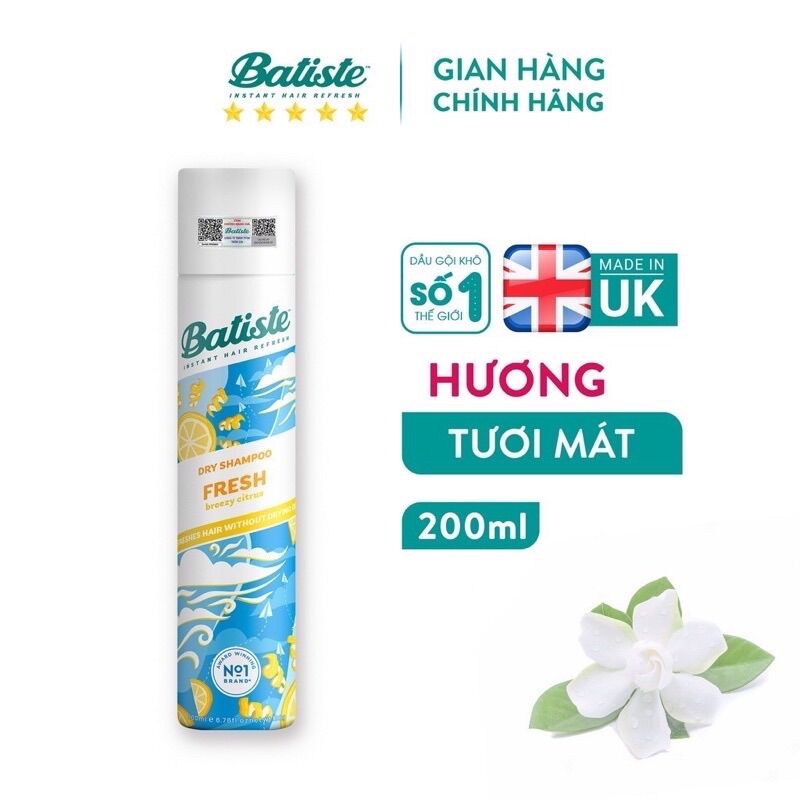 Dầu gội khô Bastie 200ml