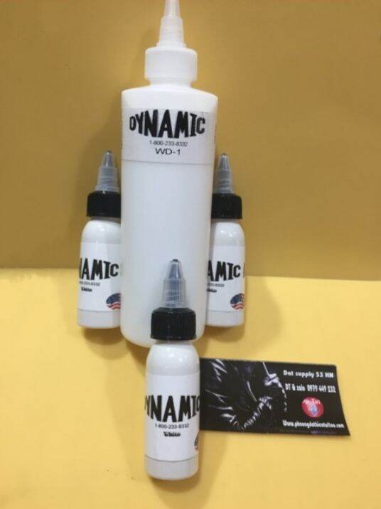 Mực xăm hình Dynamic mầu trắng 30ml