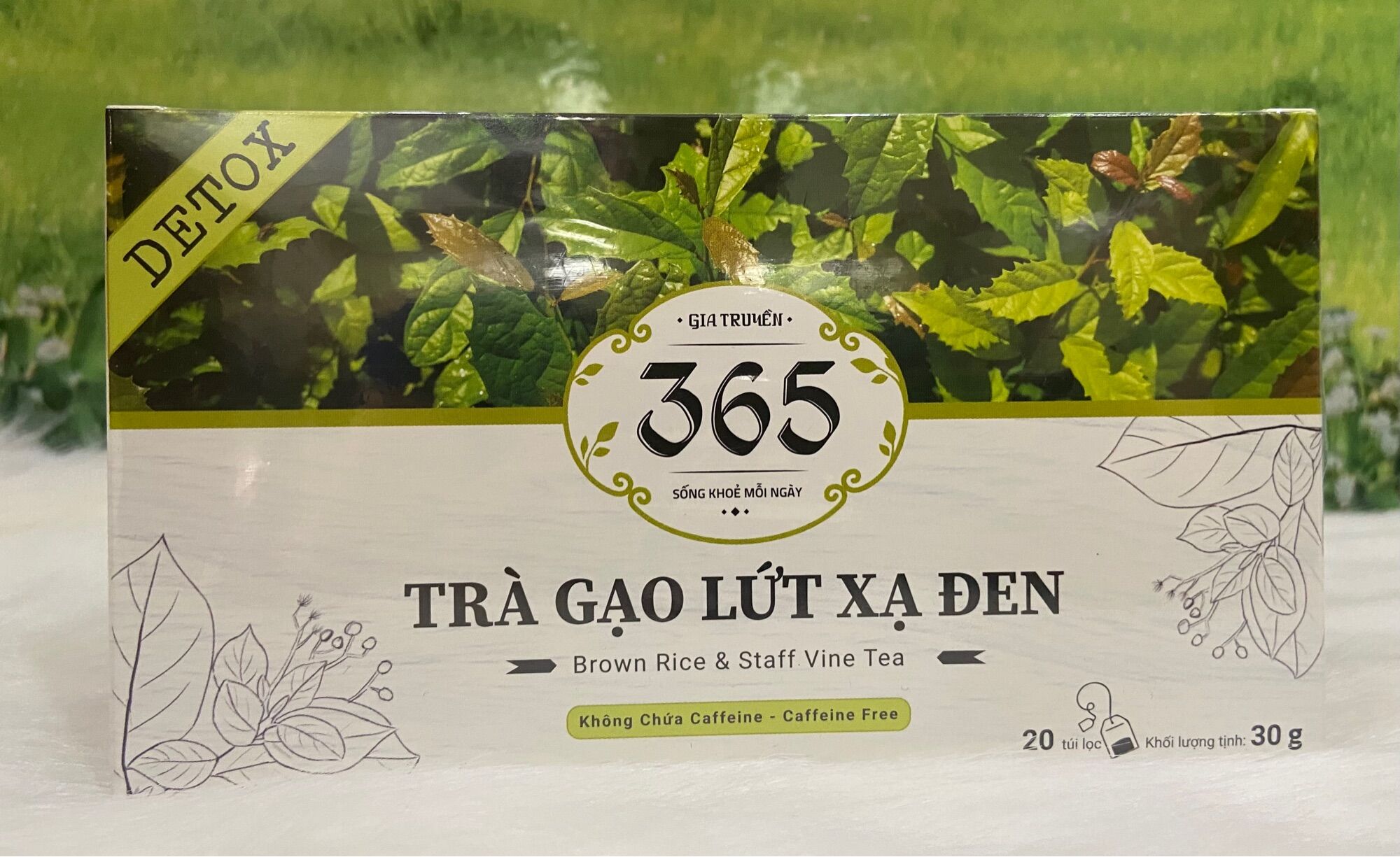 Trà túi lọc gạo lứt xạ đen hộp 30g/20 túi*1,5g
