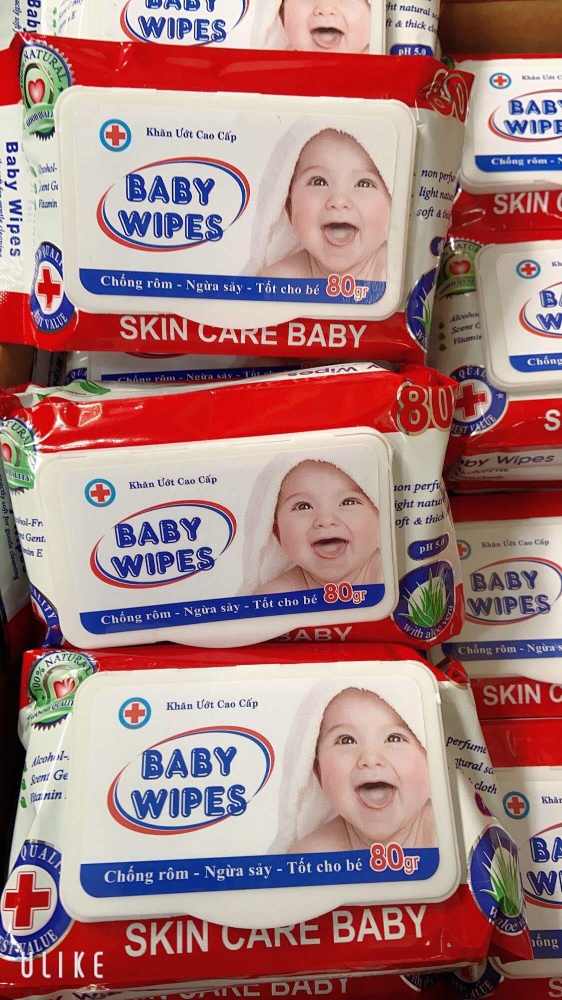 Khăn ướt Baby Wipes gói 80 tờ