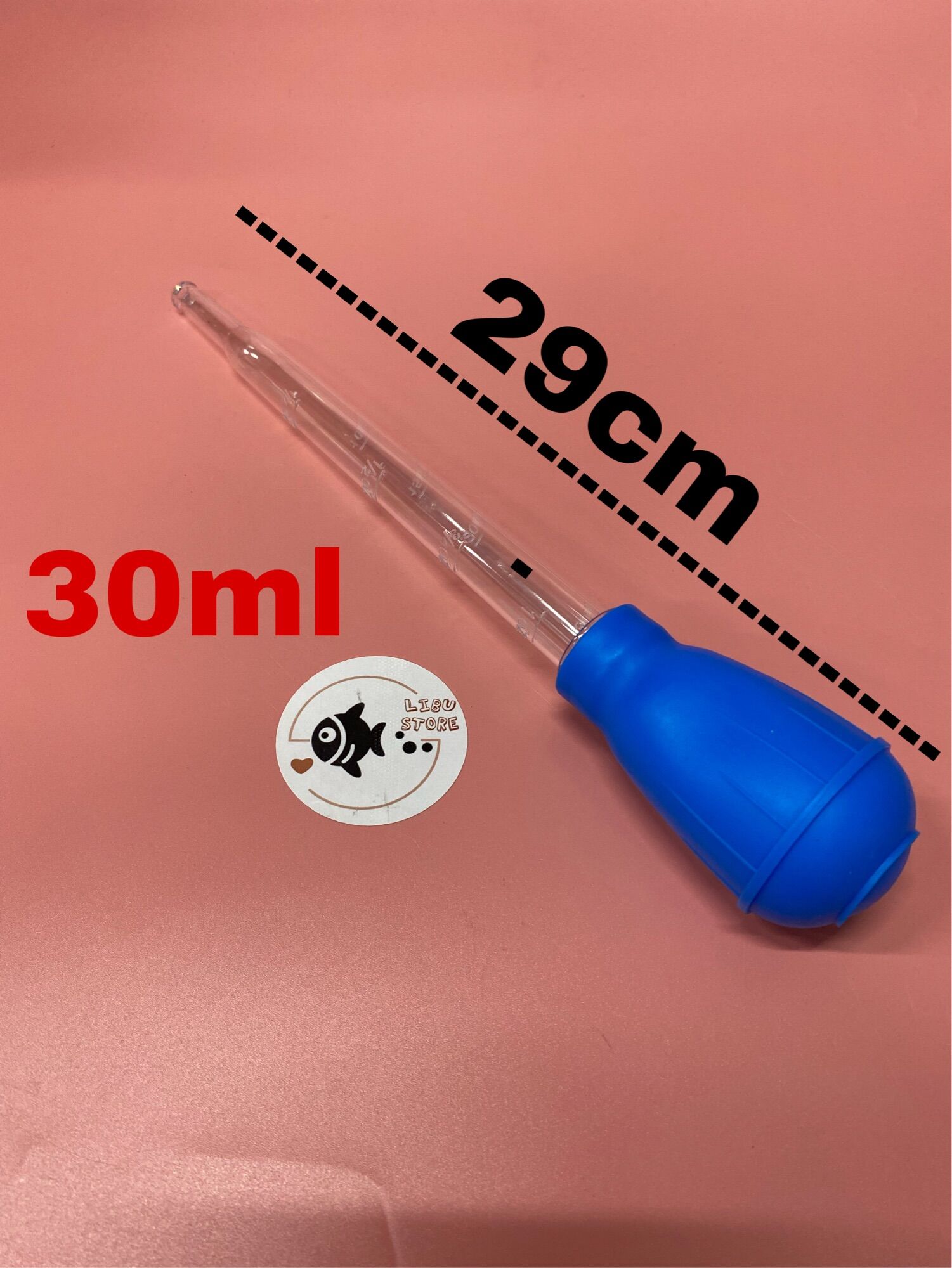 Ống hút phân cá loại nhỏ 30 ml - hút cặn bẩn hồ cá