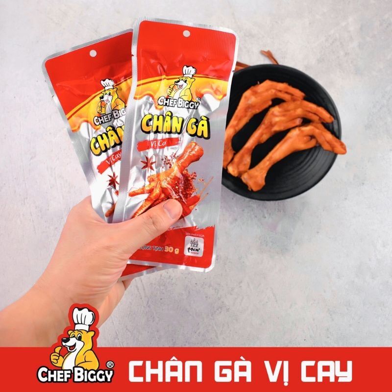 1 Bịch Chân Gà CHEF BIGGY Vị Cay 20 Chiếc