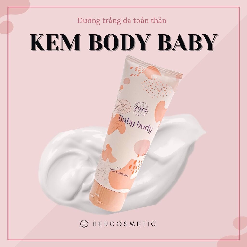 Kem dưỡng trắng da BaBy Body -250ml