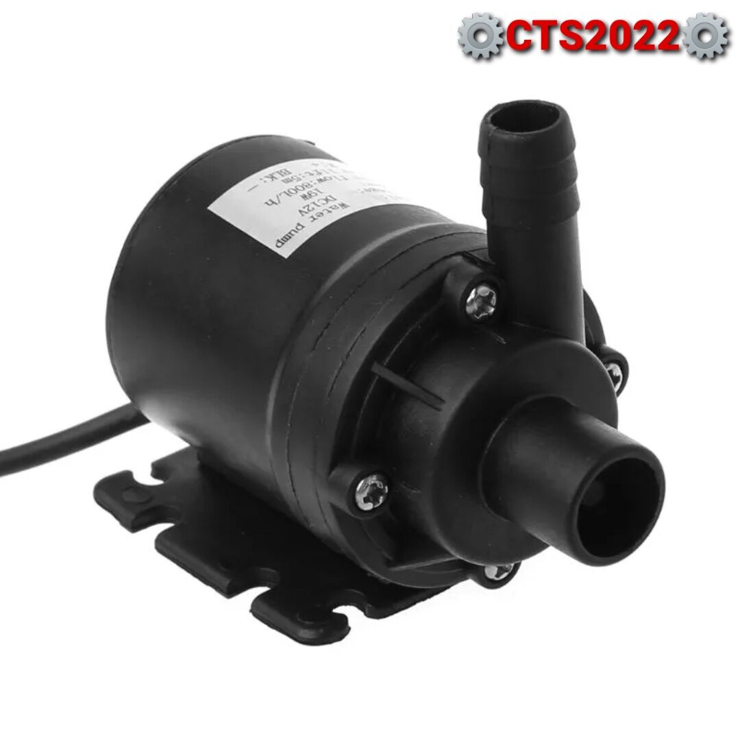 Bơm nước 12V-19W lưu lượng 800l/h ( cổ tròn)