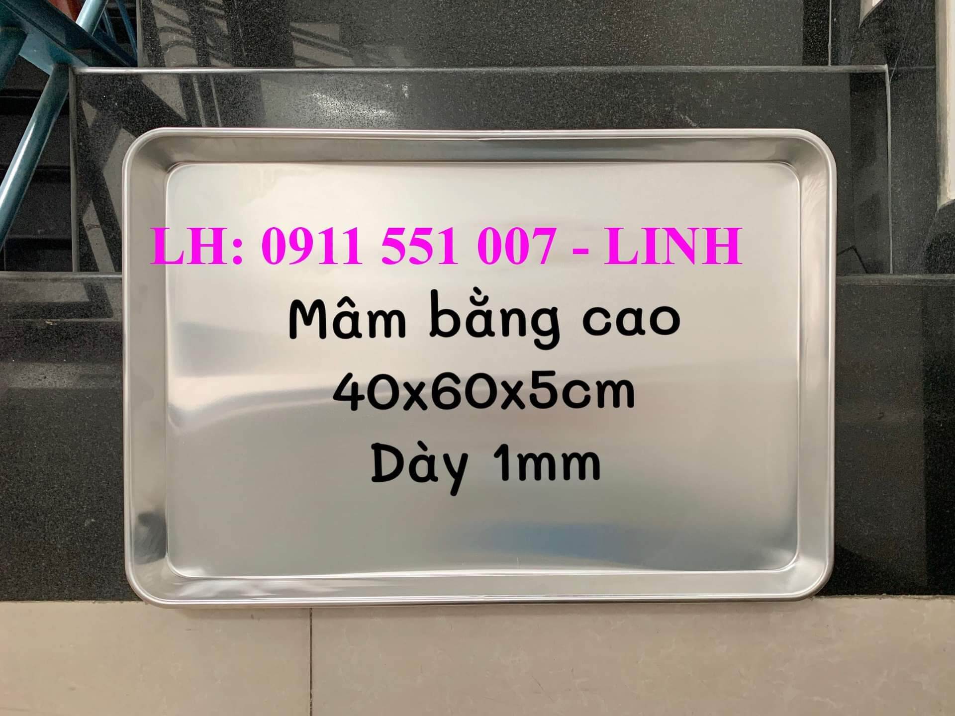 Mâm nướng nhôm đúc 40 x 60 cm